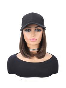 Short Straight Synthetic Wig Adjustable Baseball Cap For Men Women Heat-Resistant Wig For Daily Wear And Special Occasions Multi-Style And Multi-Functional Wig