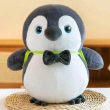 Lindo muñeco de peluche de pingüino, material suave, ideal para decoración de habitación, hogar, oficina o fiesta, regalo de cumpleaños y festividades