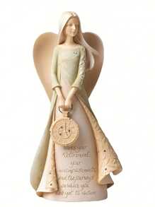 1 pieza Estatua decorativa artística elegante de ángel, de artesanía delicada, crea una atmósfera cálida