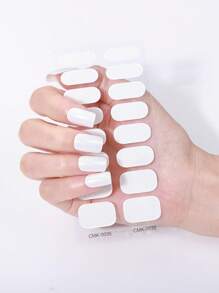 Semi Cured Gel Nail Strips , Purple, 16 Pcs Gel Nail Wraps, Stickers, UV Light Required, Salon Quality, Long Lasting,New French Gel Nail Stickers, No Uv Waterproof Nail Oil Film, Cross-Border No-Light Nail Stickers
