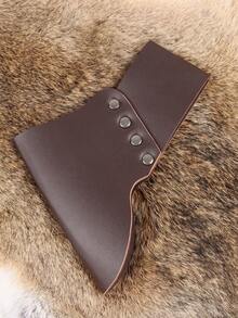 1 件中世纪维京骑士海盗皮带剑蛙带金属环装饰刀皮套角色扮演道具适用于文艺复兴集市角色扮演万圣节服装配饰 - 棕色 - 查看 5