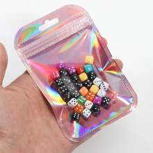 100pc Gift Bags, Gradient Color Polyester Film Bags, OPP Plastic Bags, Translucent Pink Plastic Bags, Suitable For Jewelry Storage Accessories, Cosmetics, Party Gifts, Small Business Packaging Zipper Bags. Multi-Size Multi-Color, Durable, Odor Proof And Zipper Design.