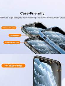 3 عبوات حماية شاشة زجاج مقسى شفاف كامل الشاشة [صلابة 9H] [لمس حساس] [وضوح عالي] [مقاوم للكسر] [مضاد للبصمات] [مضاد للفقاعات] [مقاوم للخدش] لهواتف آيفون 11/XR، متوافق مع آيفون 17/16 برو ماكس/16/16 برو/16 بلس/15 برو ماكس/15/15 برو/15 بلس/14 برو ماكس/14/14 برو/14 بلس/13 برو ماكس/13/13 برو/12 برو ماكس/12/12 برو/11/11 برو ماكس/XS/XS MAX/7/8 بلس