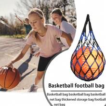 1 pezzo Borsa a rete in nylon spesso per il trasporto di pallavolo, pallacanestro, pallone da calcio, borsa per l'allenamento sportivo