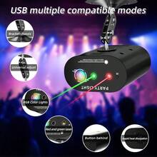 Luz de escenario ovalada MSLITELY con control remoto - Alimentada por USB, acabado de ABS con efecto de óxido, para uso en interiores, excelente para fiestas y eventos, decoraciones de fiesta - Negro - Ver 10