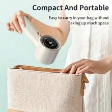 Digital Display Rechargeable Handheld Fan - 3000mAh 5-Speed Quiet Powerful Portable, Type-C Rechargeable, Lightweight Suitable For Outdoor, Home, Travel - Ideal Gift For Cooling Anywhere, Portable Rechargeable Fan, Durable Plastic Body