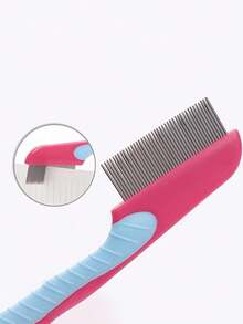 2pcs Fine-Tooth Comb, Lice And Flea Removal Comb, Pet Flea Comb - Suitable For Women's Body Care, Travel, Outdoor, Sports, Office Portable Hair Comb