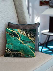 4pcs Couch Throw Pillow Covers Emerald And Green Decorative Pillow Covers Farmhouse Square Soft Pillow Covers For Home Decor Living Room Couch Sofa Bedroom Car Pillowcases