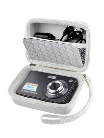 1-delige draagtas voor digitale camera, AbergBest 21 megapixels 2,7-inch LCD-oplaadbaar HD / voor Pixpro / voor Canon PowerShot ELPH 180/190 / voor DSCW800 / DSCW830-camera's voor reizen - alleen doos