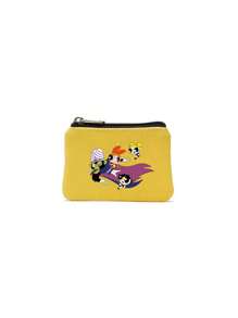 THE POWERPUFF GIRLS Unisex Canvas Coin Purse Versatile Fashion Style Small Change Wallet Portable Cartoon Coin Pouch For Men Wallet Mini Wallet Purse Wallet Travel Wallet Coin Wallet