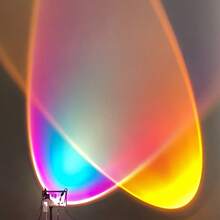 1pc/2pcs Projection Lamp, LED Sunset Light, USB Interface, Rainbow Blue Light And Sunset Light, 360° Rotating Lighting Night Light, Suitable For Influencer Live Streaming Background, Ideal As Holiday Gift, Creating Home Atmosphere, Bedroom, Room And Living Room Decor, Computer Accessories And Peripherals, USB Lighting And Lighting Equipment - Black - View 7