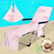 1 pieza Funda de silla de playa de secado rápido de alta calidad, diseño de furgoneta, extra grande y ultraligera, plegable y compacta con bolsillo lateral conveniente, ideal para viajes y tomar el sol, gran regalo para festivales y esenciales de playa