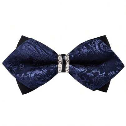 1pc Polyester Men's Bow Tie For Weddings, Festivals, Business Occasions