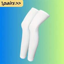 2pcs Full Length Compression Leg Sleeves For Men & Women, Suitable For Sports Cycling Bicycle Running Basketball (1 Pair/3 Pairs Optional) - Multicolor - View 16