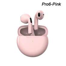 Pro 6 Écouteurs Bluetooth pour casque Bluetooth sans fil Écouteurs antibruit avec casque sans fil Casque sans fil avec microphone Fone Écouteurs Bluetooth Sport Casque d'écoute pour écouteurs