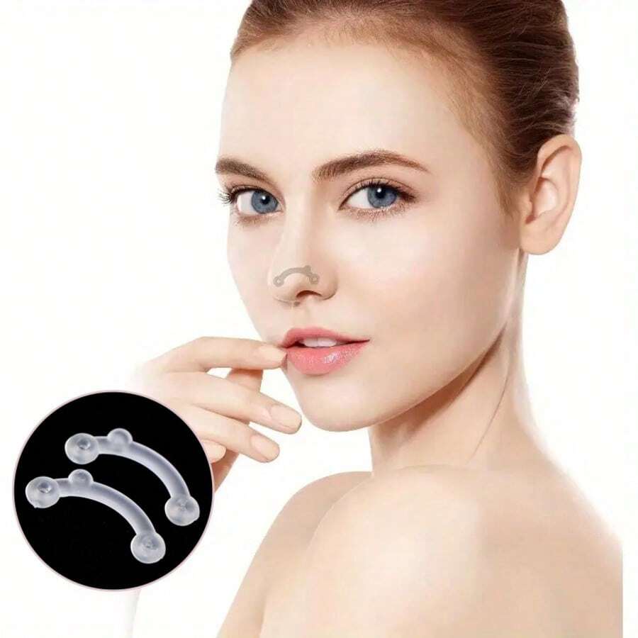 1 Set Of 3 Pairs / 2 Sets Of 6 Pairs Transparent Invisible Nose Clip, Contoured To Nose Line, Comfortable And Unnoticeable. Lightly Clipped, Instantly Raises Nose Bridge Height And Improves Nose Shape. Suitable For Daily Makeup, Dates, Photo Shoots. Compact And Lightweight, With An Invisible Effect, Precise Force To Effectively Lift Nostrils And Create A Refined Nose Shape. Can Be Used For Commuting To Work, Gatherings, And Outings. A Perfect Gift For Festivals, Birthdays, Loved Ones, Family, Friends, And Wife.