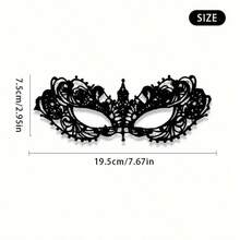 1pc Women's Elegant Lace Masquerade Mask - Fabric Queen Style Half Face Mask, Suitable For Cosplay, Party And Events, Rave