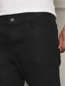 Men's Skinny Jeans Original Elastane Premium Quality - Black - View 2