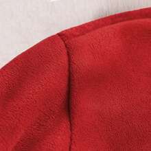 Warm Winter Plush Children's Set – Plush Coat And Trousers For Boys - Red - View 4