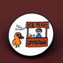 1pc Cartoon Duck Brooch, Creative Anime Badge Pin For Shirt, Lapel, Backpack, Gift For Friend Backpack For School