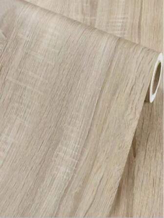 1 Rotolo di carta da parati in vinile autoadesiva effetto legno - Pellicola decorativa rimovibile e riposizionabile per mobiletti da cucina, mobili, cassetti, porte - Facile da applicare, aspetto realistico del legno