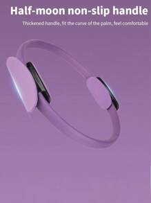 2pcs Pilates Ring And Yoga Ball Set-Fitness Kit With Polypropylene Ring And PVC Anti-Slip Yoga Ball,Durable And Explosion-Proof,Ideal For Universal Workout Routines,Available In Purple,Pink,Blue,And Grey Combinations