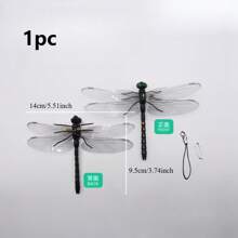 5pcs Realistic Dragonfly Yard Stakes - Durable Plastic, Suitable For Potted Plant Decor In Spring & Summer, Autumn Celebration, Repel Mosquitoes And Other Annoying Insects, Garden Lawn Decoration, Use To Build A Vibrant Garden