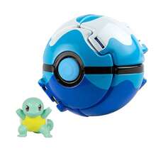 pokemon 1 set/2 pezzi 1 Pokeball + 1 Giocattolo modello Pokemon, Pallina Sorpresa Pokemon con animale domestico che salta fuori, Giocattolo da collezione divertente, Perfetto come regalo di compleanno, Souvenir per feste