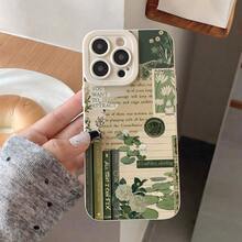 Spring Flowers Leaves Green Vibrant Charming Chic Aesthetic All-Inclusive Shockproof Phone Case,  Durable TPU Mobile Phone Protective Case, Compatible With IPhone 11/12/13/14/15/16 Pro Plus Pro Max - trắng - Xem 6