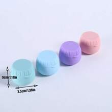 1/2pcs Travel Mini Pill Box, Portable Sealed Silicone Medicine/Cosmetic/Skincare Storage Container
