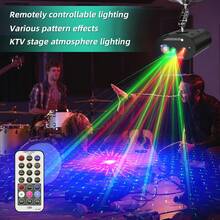 Luz de escenario ovalada MSLITELY con control remoto - Alimentada por USB, acabado de ABS con efecto de óxido, para uso en interiores, excelente para fiestas y eventos, decoraciones de fiesta - Negro - Ver 11