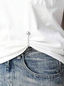 1pc Adjustable Magnetic Pants Clip And Cuff Clip - Alloy, Multiple Colors To Choose From, Detachable Hem Buckle, Suitable For Pants And T-Shirts, Seamless Fastener Accessories, Belt Tightener