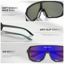 SCVCN Polarized Pool Fishing Glasses Cycling Glasses Beach Essentials Outdoor Sports Equipment Men Women MTB Goggles Riding BMX Sunbathing Accessories - 藍色-02 - 查看 3