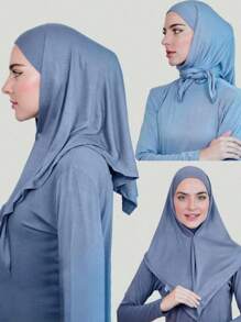1 pièce Foulard triangulaire antidérapant et respirant pour femmes, bonnet de doublure de couleur unie décontracté, peut être utilisé comme bandeau de sport, confortable et frais pour un port quotidien