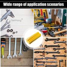 NetHong 10-Slot Pliers Cutters Rack ABS Spanner Storage Holder Tool Organizer Fit 3" - Yellow - View 7