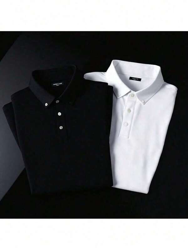 Versatilidade em Dobro: Kit 2 Polos Preto e Branco - Essencial para Você.