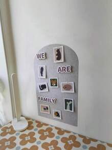 1pc Felt Arch Wall Decal, Background Photo Wall Memo Board,School Supplies,Back To School