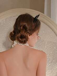 1 pieza Venda sexy para mujer, accesorio de pelo dulce y mono, venda con forma de orejas de gato de encaje (con forma de pan de vapor con orejas de gato)
