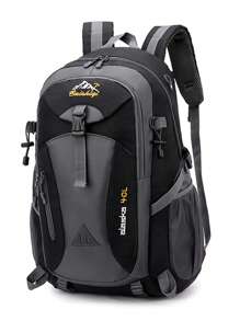 Unisex Large Capacity Travel Backpack, Lightweight Camping Rucksack, Outdoor Hiking Daypack, Sports Gym School Bag