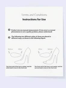 1 Pair Anti-Slip Silicone Gel Front Foot Cushion Pads, Protect Feet From High Heel Sandals