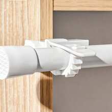 [Favorito del cliente] 2 piezas de soportes para barras de cortina ahorradores de espacio - Fácil instalación, ganchos de pared de metal duraderos para decoración del hogar