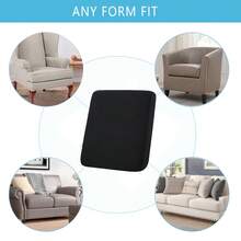 Set Of 4 Patio Cushion Covers For Outdoor/Indoor, 100% Waterproof Outdoor Seat Cushion Slipcover For Patio Furniture Sectional Sofa - 黑色 - 查看 9