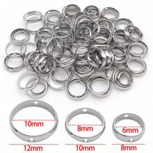 10 piezas de monturas de bisel chapadas en cobre de gran espesor (18K + Plata gruesa + Oro blanco) para hacer joyas DIY