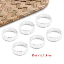 10 piezas de monturas de bisel chapadas en cobre de gran espesor (18K + Plata gruesa + Oro blanco) para hacer joyas DIY