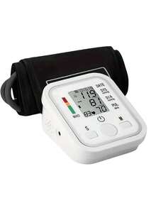 1pc Blood Pressure Monitor, Household Automatic Blood Pressure Measuring Instrument, Arm-Type Blood Pressure Monitor, Neutral English Blood Pressure Monitor USB Plug-In Use-This Tool Does Not Include Batteries!