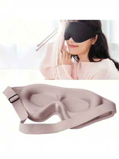 1/2 件超柔软 3D 睡眠眼罩，100% 遮光，眼罩，柔滑睡眠眼罩，睡眠眼罩，旅行睡眠眼罩，学生午睡眼罩 - 非常适合旅行和午睡