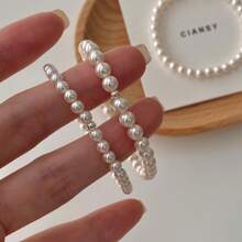 925 Sterling Silver Korean Style Gemstone And Pearl Bracelet, Niche Design Luxurious High-End Accessories