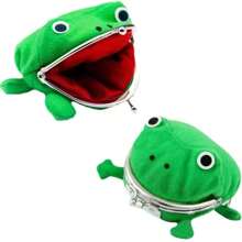 Plush Frog Coin Wallet Anime Wallet Halloween Role Playing Theme Party Gift For Women Wallet Mini Wallet Purse Wallet