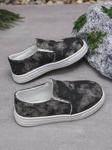 1 Pair Kids Fashion Sports Shoes, Boys And Girls Indoor/Outdoor Casual Canvas Shoes, Toddler Non-Slip Breathable Running Sneakers
