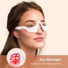 foreverlily Foreverlily Eye Massager Relieves Eye Fatigue Eyes Massage Glasses Eye Fatigue Relief Massager Under-Eye Glasses Massager